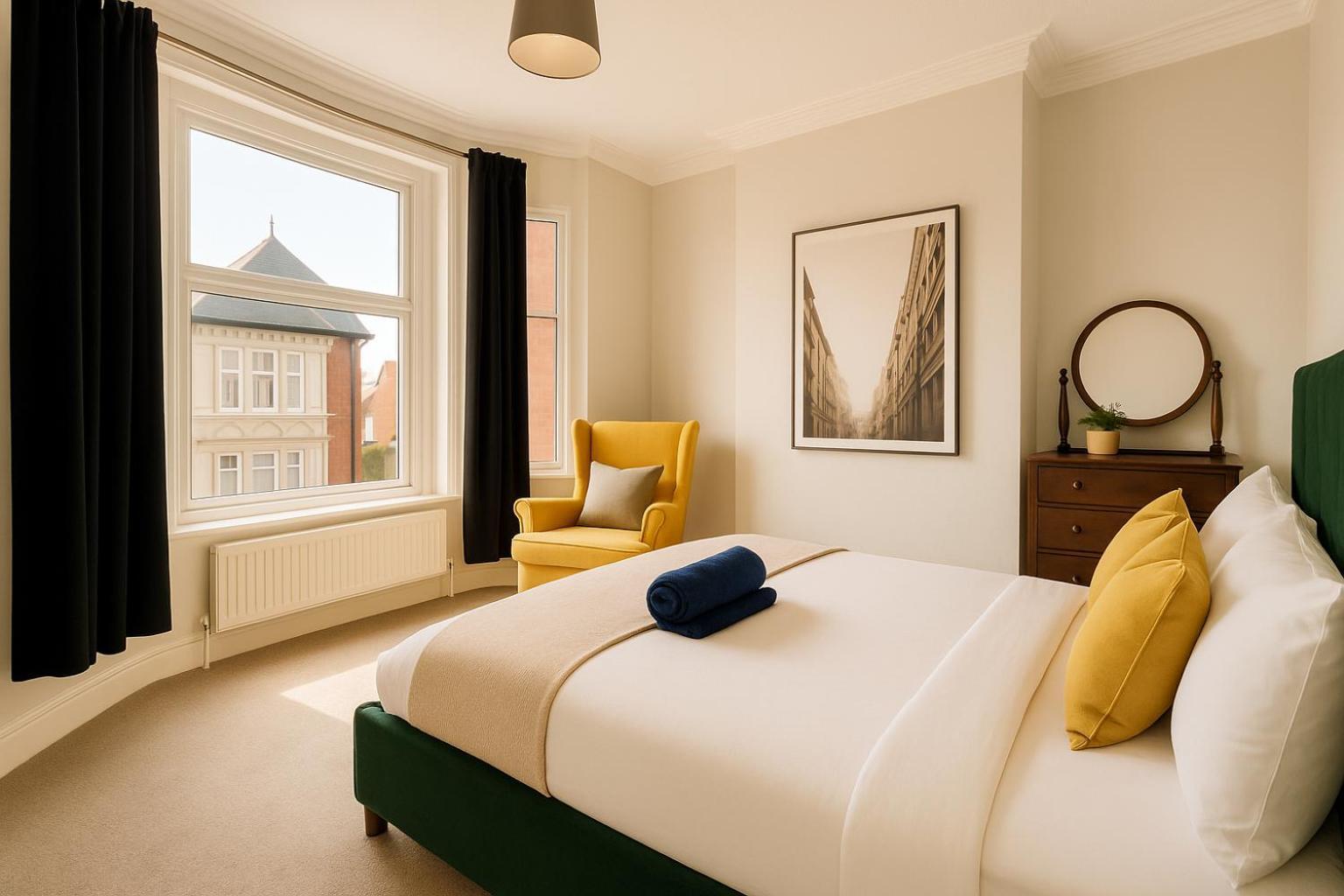 Apartment Edwardian Centre House For Big Groups, Offroad Parking & Hot Tub!