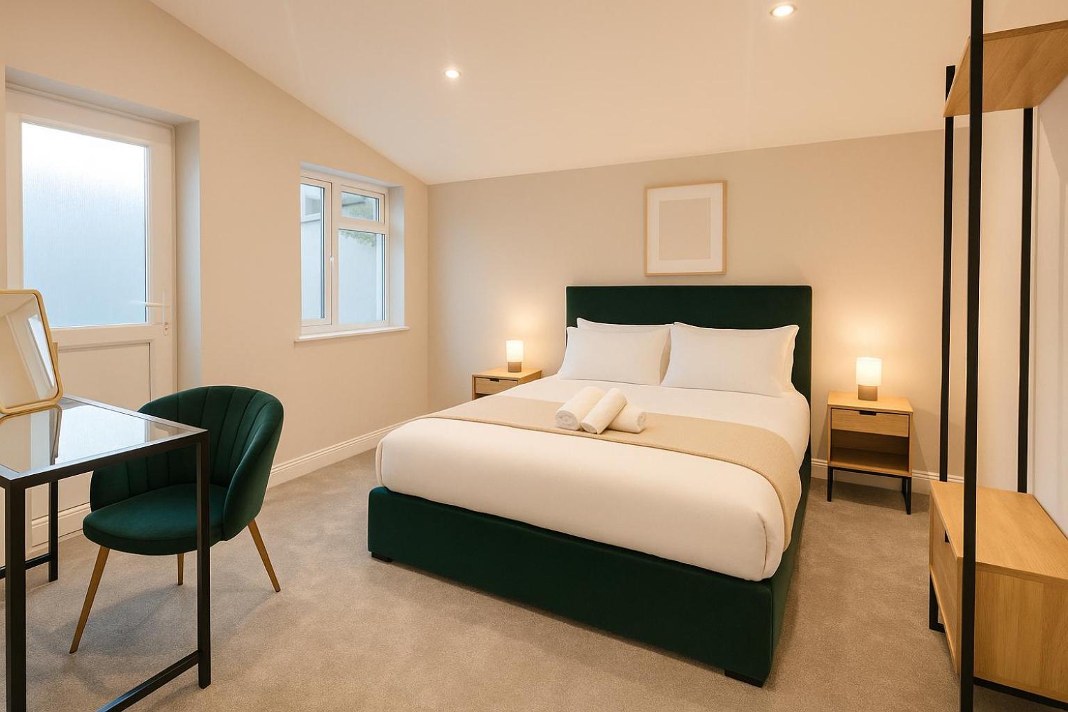 Modern + King Size Bed + Garden * Cardiff