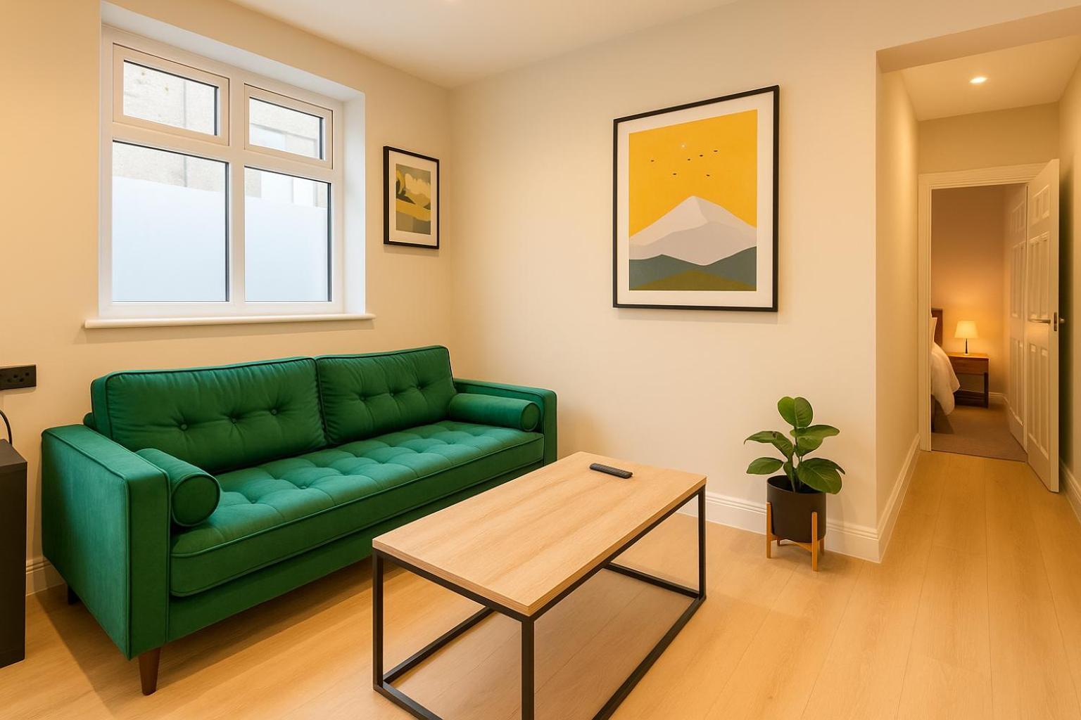 Apartment Modern + King Size Bed + Garden