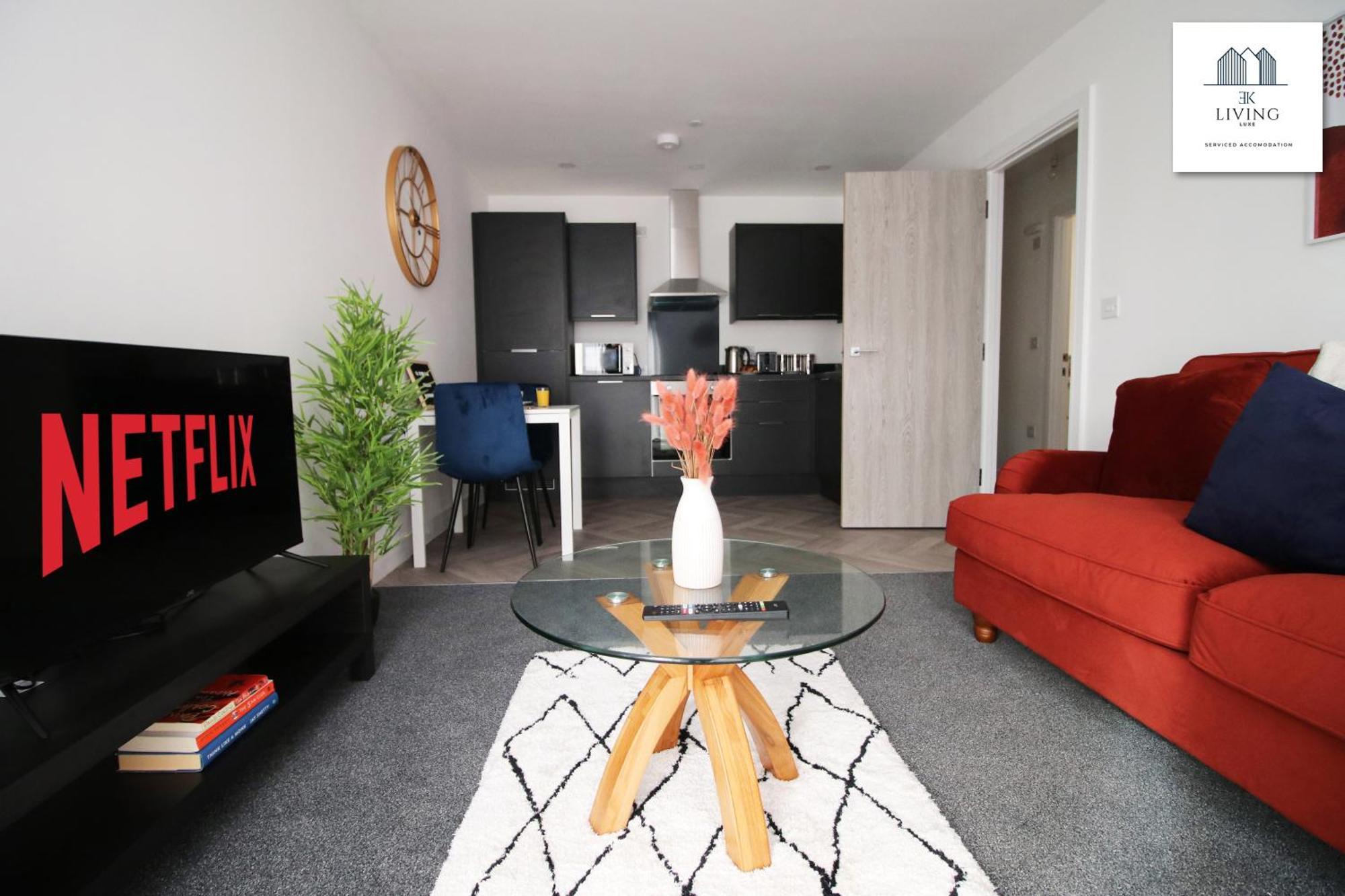 Apartment New Modern 1 Bedroom - Prime Location - By Ekliving Luxe Short Lets & Serviced -