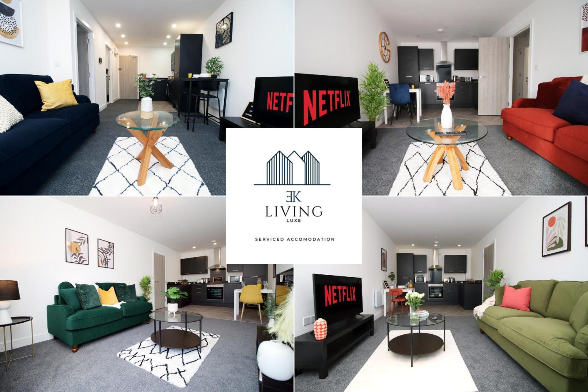 New Modern 1 Bedroom - Prime Location - By Ekliving Luxe Short Lets & Serviced - *