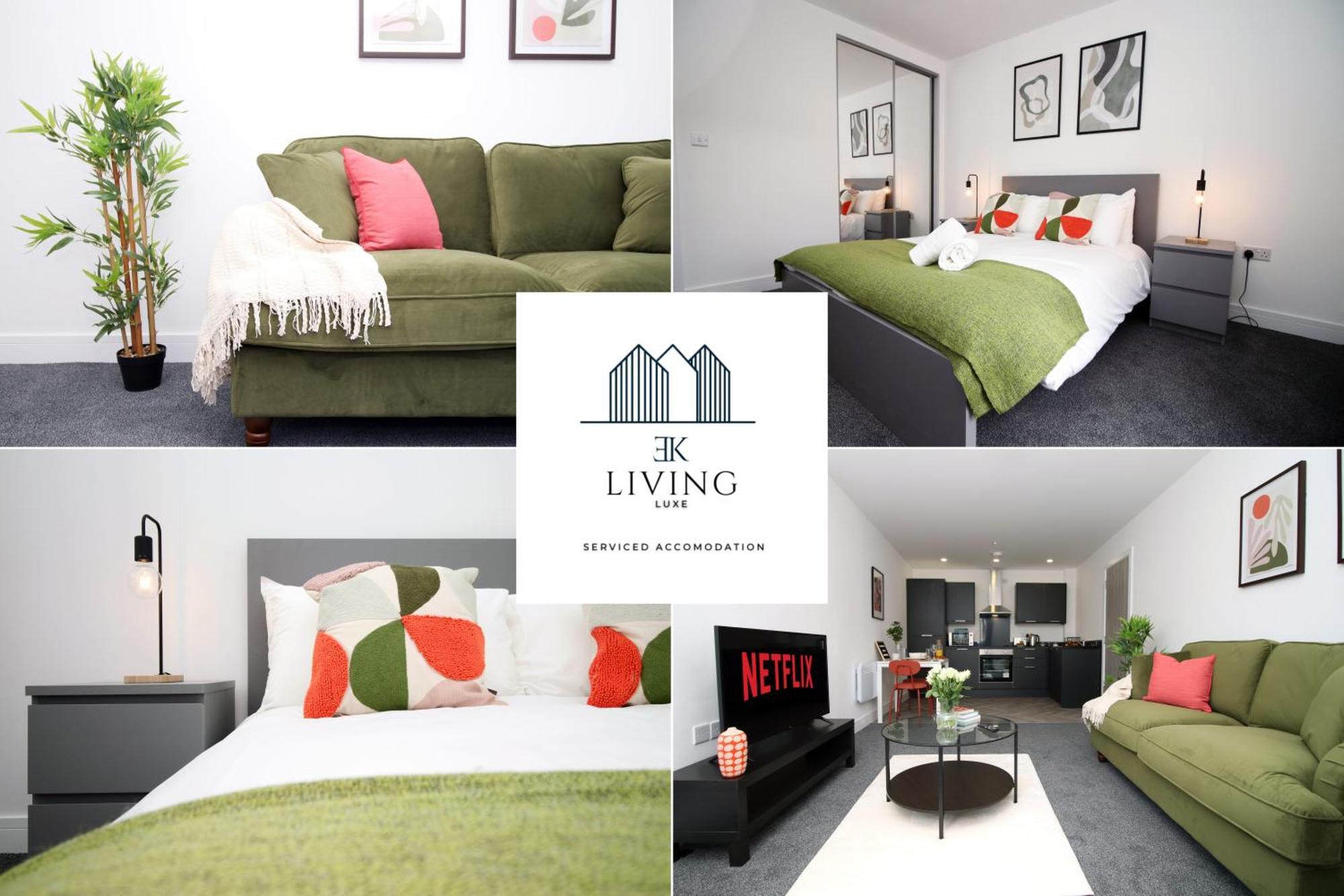 Apartment New Modern 1 Bedroom - Prime Location - By Ekliving Luxe Short Lets & Serviced -