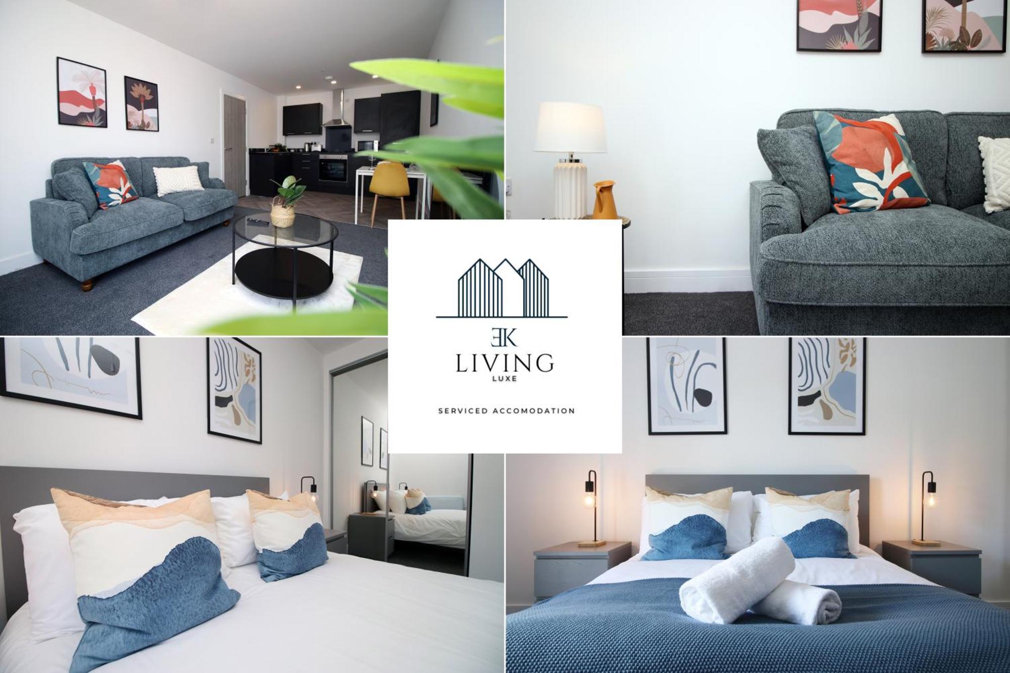 New Modern 1 Bedroom - Prime Location - By Ekliving Luxe Short Lets & Serviced - *