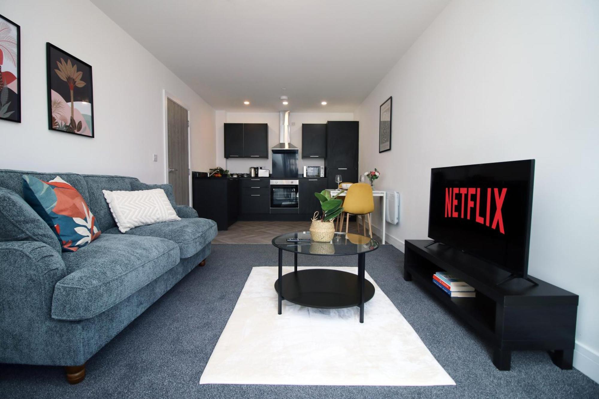 Apartment New Modern 1 Bedroom - Prime Location - By Ekliving Luxe Short Lets & Serviced - Cardiff