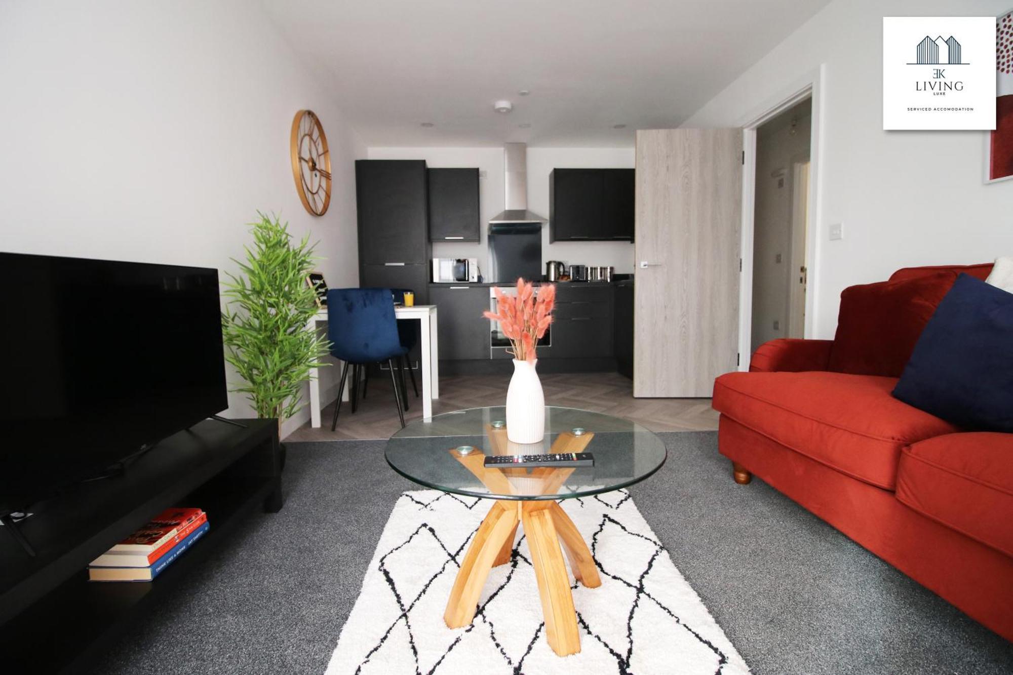 Apartment New Modern 1 Bedroom - Prime Location - By Ekliving Luxe Short Lets & Serviced -